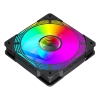 PC Case Fan GAMEMAX FN12A-C8I-R, Reversed, 120mm, ARGB, 24 LED, 9 blades, PWM,