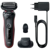 Aparat de ras electric Braun Series 5, Negru/Rosu Aparat de ras electric Braun Series 5, Negru/Rosu