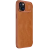 Чехол книжка Nillkin iPhone 15 Plus - Qin Pro, Коричневый Чехол книжка Nillkin iPhone 15 Plus - Qin Pro, Коричневый