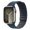 Curea pentru ceas Apple Watch 45mm Magnetic Link, Poliester, Medium, Pacific Blue Curea pentru ceas Apple Watch 45mm Magnetic Link, Poliester, Medium, Pacific Blue