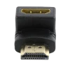 Видеоадаптер Cablexpert A-HDMI90-FML, HDMI (M) - HDMI (F), Чёрный Видеоадаптер Cablexpert A-HDMI90-FML, HDMI (M) - HDMI (F), Чёрный