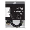 Видео кабель Cablexpert CC-DPM-DVIM-6, DisplayPort (M) - DVI-D (M), 1,8м, Чёрный Видео кабель Cablexpert CC-DPM-DVIM-6, DisplayPort (M) - DVI-D (M), 1,8м, Чёрный