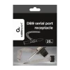 Задняя планка ПК с последовательным портом DB9 Cablexpert CCDB9RECEPTACLE, Золотой