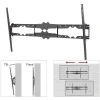 Wall Mount Barkan ''BM510'' Black 55"-100" Giant TV Tilt, max.120kg, VESA mm: up to 1200x600mm Wall Mount Barkan ''BM510'' Black 55