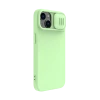 Чехол Nillkin iPhone 14 Plus, CamShield Silky Silicone, Зелёный Чехол Nillkin iPhone 14 Plus, CamShield Silky Silicone, Зелёный