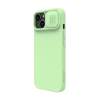 Чехол Nillkin iPhone 14 Plus, CamShield Silky Silicone, Зелёный Чехол Nillkin iPhone 14 Plus, CamShield Silky Silicone, Зелёный