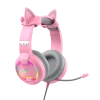 Căști gaming Havit H2233d, Cu fir, Roz Căști gaming Havit H2233d, Cu fir, Roz