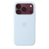 iPhone 18 Pro Silicone Case with MagSafe - Crisp Blue, Model A3701 iPhone 18 Pro Silicone Case with MagSafe - Crisp Blue, Model A3701