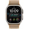 Apple Watch Ultra 4 GPS + Cellular, 49mm Natural Titanium Case with Sand Trail Loop - M/L MJAQ4