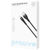 Cablu USB (Type-C), Proove Light Silicone Plus USB to Type-C 3A (1m), Black Cablu USB (Type-C), Proove Light Silicone Plus USB to Type-C 3A (1m), Black