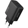 Incarcator Proove, Silicone Power 45W, USB+Type-C, (fara cablu), Black Incarcator Proove, Silicone Power 45W, USB+Type-C, (fara cablu), Black