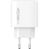 Incarcator Proove, Silicone Power 45W, USB+Type-C, (fara cablu) White Incarcator Proove, Silicone Power 45W, USB+Type-C, (fara cablu) White