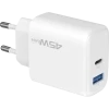 Incarcator Proove, Silicone Power 45W, USB+Type-C, (fara cablu) White Incarcator Proove, Silicone Power 45W, USB+Type-C, (fara cablu) White
