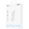 Incarcator Proove, Rapid 20W, USB+Type-C, (fara cablu),White