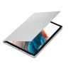 Чехол для планшета Samsung Tab A8 Book Cover, 10,5", Полиуретан, Серебристый Чехол для планшета Samsung Tab A8 Book Cover, 10,5