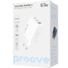 Incarcator Proove, Silicone Power 67W, 2Type-C+USB, (fara cablu), White Incarcator Proove, Silicone Power 67W, 2Type-C+USB, (fara cablu), White