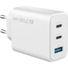 Incarcator Proove, Silicone Power 67W, 2Type-C+USB, (fara cablu), White Incarcator Proove, Silicone Power 67W, 2Type-C+USB, (fara cablu), White