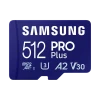 .512GB MicroSD (Class 10) UHS-I (U3) +SD adapter, Samsung PRO Plus 