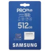 .512GB MicroSD (Class 10) UHS-I (U3) +SD adapter, Samsung PRO Plus 