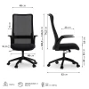 Scaun de birou SENSE7 JUNO Black