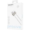 Cablu USB (8-pin), Proove Dense Metal 2.4A (1m), White