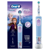 Periuță de dinți electrică Braun Oral-B Vitality PRO Kids Frozen Albastru deschis - Pentru copii | Rotativ | Extra-moale | Rotundă