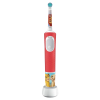 Periuță de dinți electrică Braun Kids D103.413.2KX Lion King Roșu | Alb - Pentru copii | Rotativ | Moale | Rotundă