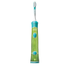Электрическая зубная щетка Philips Sonicare For Kids Бирюзовый - Для детей | Колебательные | Мягкая | Вытянутая