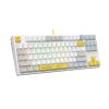 Tastatură Bloody S87 Mecanic Alb - Cu fir | Rusă,Engleza