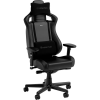 Игровое кресло Noblechairs Epic Compact Искусственная кожа Чёрный - Сталь | Класс 4 | 129.5 - 139.5 см