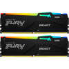 Оперативная память Kingston FURY Beast RGB FURY Beast RGB 64 ГБ Чёрный - DDR5 SDRAM | 5600 МГц | 2x 32 ГБ Оперативная память Kingston FURY Beast RGB FURY Beast RGB 64 ГБ Чёрный - DDR5 SDRAM | 5600 МГц | 2x 32 ГБ