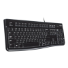 Tastatură Logitech K120 Membrană Negru - Cu fir | Ucraineană,Engleza