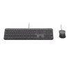 Set Tastatură + Mouse Logitech Signature Slim MK620 Membrană Negru - Cu fir | Engleza