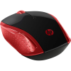 Mouse HP 200 Rosu | Negru - Optical | 1000 dpi | Fără fir Mouse HP 200 Rosu | Negru - Optical | 1000 dpi | Fără fir