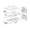 Plită cu inducție Whirlpool WL B8160 NE Negru - 7.2 kW | Vitroceramică