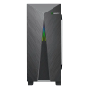 Компьютерный корпус Gamemax NOVA N6 Midi-Tower Черный - Без блока питания | Металл,Пластик АБС,Закаленное стекло | ARGB,RGB