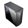 Компьютерный корпус Gamemax NOVA N6 Midi-Tower Черный - Без блока питания | Металл,Пластик АБС,Закаленное стекло | ARGB,RGB