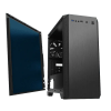Carcasă PC Gamemax SILENT HILL Midi-Tower Negru - Fără PSU | Aluminiu,ABS Plastic