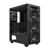 Carcasă PC Gamemax DARCO XD Midi-Tower Negru - Fără PSU | Metal,ABS Plastic,Sticlă călită | ARGB