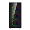 Carcasă PC Gamemax DARCO XD Midi-Tower Negru - Fără PSU | Metal,ABS Plastic,Sticlă călită | ARGB