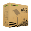Компьютерный корпус Gamemax BLACK HOLE Midi-Tower Черный - Без блока питания | Пластик АБС,Сталь,Закаленное стекло | ARGB