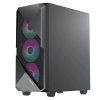 Компьютерный корпус Gamemax REVOLT Midi-Tower Черный - Без блока питания | Металл,Пластик АБС,Закаленное стекло | ARGB