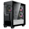 Компьютерный корпус Gamemax AERO MINI Mini-Tower Черный - Без блока питания | Металл,Пластик АБС,Закаленное стекло