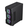 Carcasă PC Gamemax SIEGE BK Midi-Tower Negru - Fără PSU | Metal | RGB
