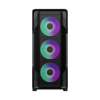 Carcasă PC Gamemax SIEGE BK Midi-Tower Negru - Fără PSU | Metal | RGB