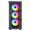 Carcasă PC Deepcool CC560 ARGB V2 Midi-Tower Negru - Fără PSU | ABS Plastic,Oțel