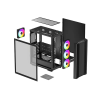 Carcasă PC Deepcool CC560 ARGB V2 Midi-Tower Negru - Fără PSU | ABS Plastic,Oțel