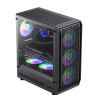 Компьютерный корпус Gamemax FORGE AB Midi-Tower Черный - Без блока питания