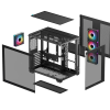 Carcasă PC Deepcool CG530 4F Midi-Tower Negru - Fără PSU | ABS Plastic,Oțel