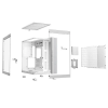 Компьютерный корпус be quiet! LIGHT BASE 600 DX Midi-Tower Белый - Без блока питания | Пластик АБС,Сталь,Закаленное стекло | ARGB